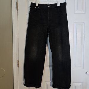 ZARA Black Wash Baggy Jeans 12